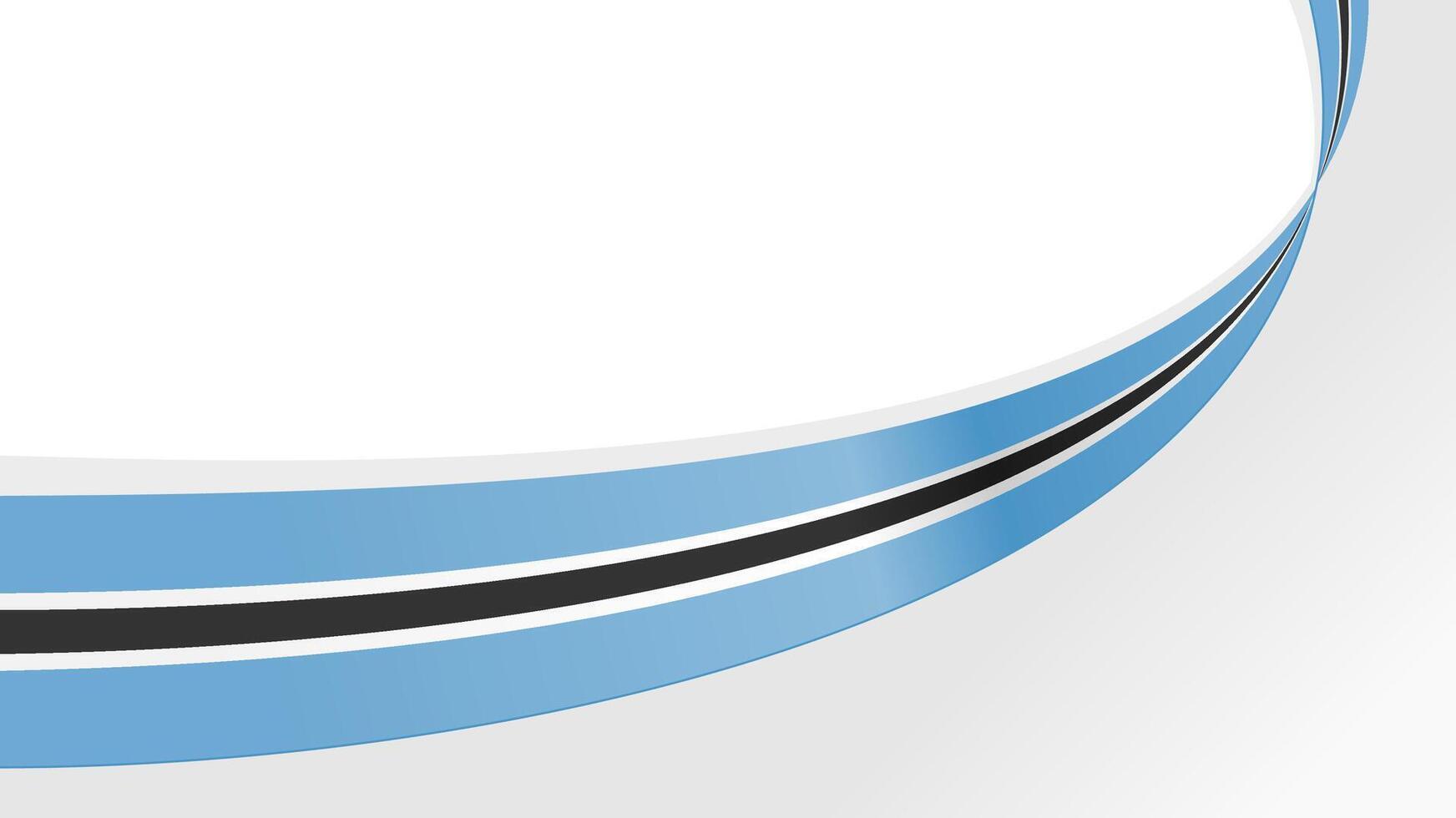 bostwana flag wave ribbon copy space background vector