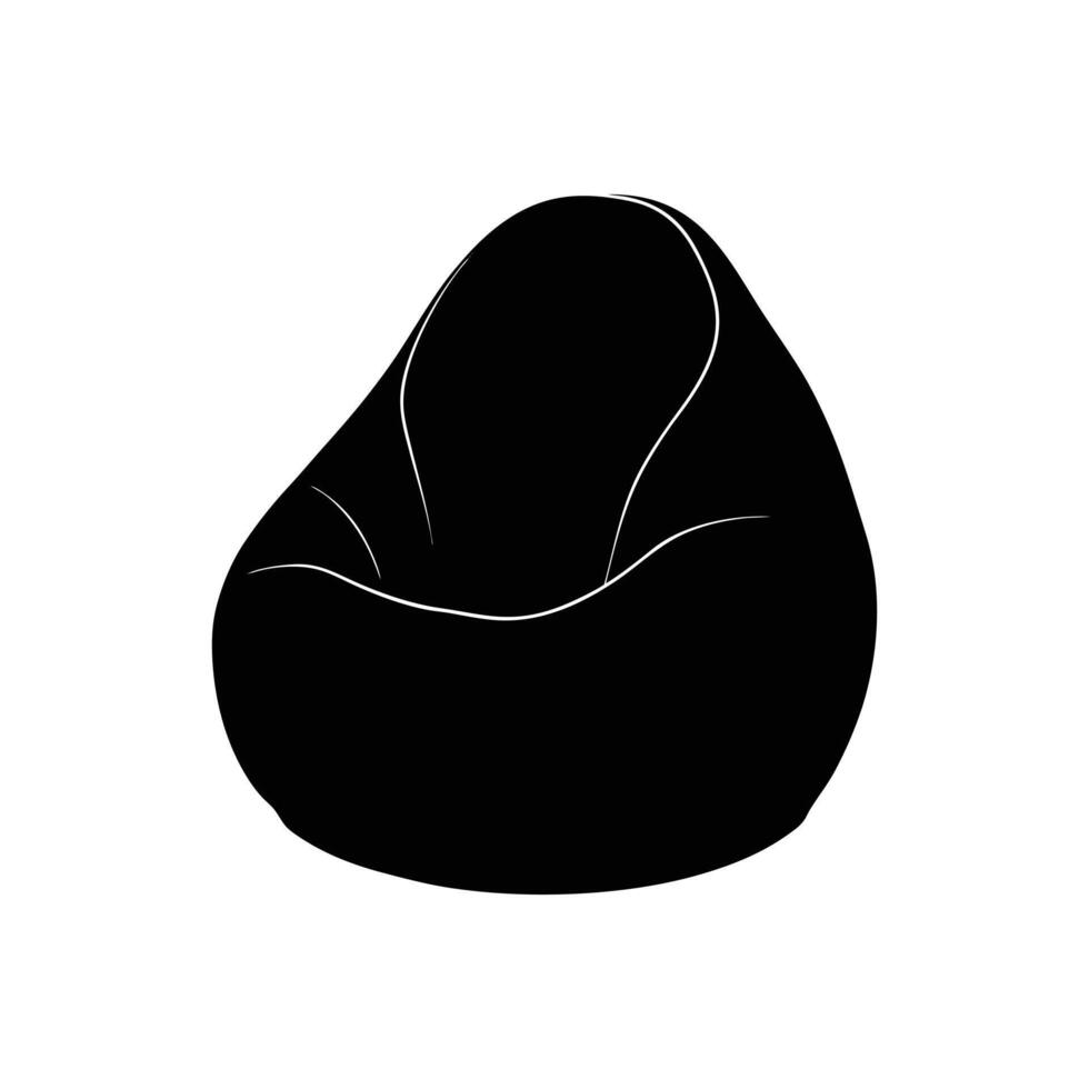 Bean bingo silhouette illustration vector