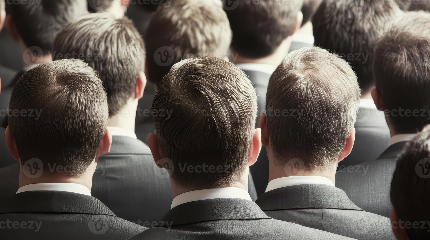 A group of men in suits and ties photo