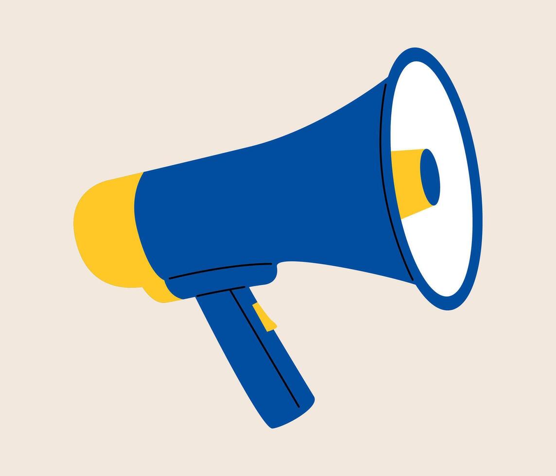 Megaphone. Colorful illustration vector