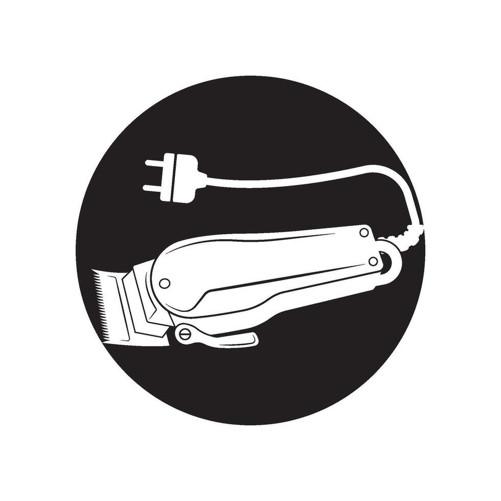 Electrical hair clipper icon illustration design vector