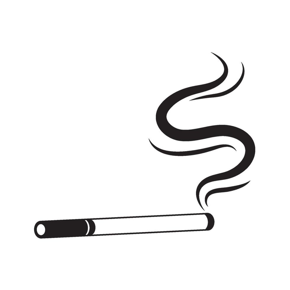 Cigarette icon. Smoking logo illustration. Cigarette symbol vector