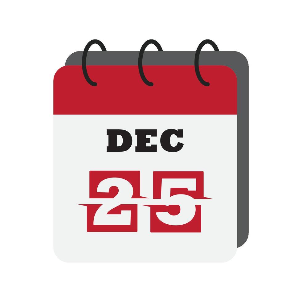 Christmas Calendar icon flat design vector