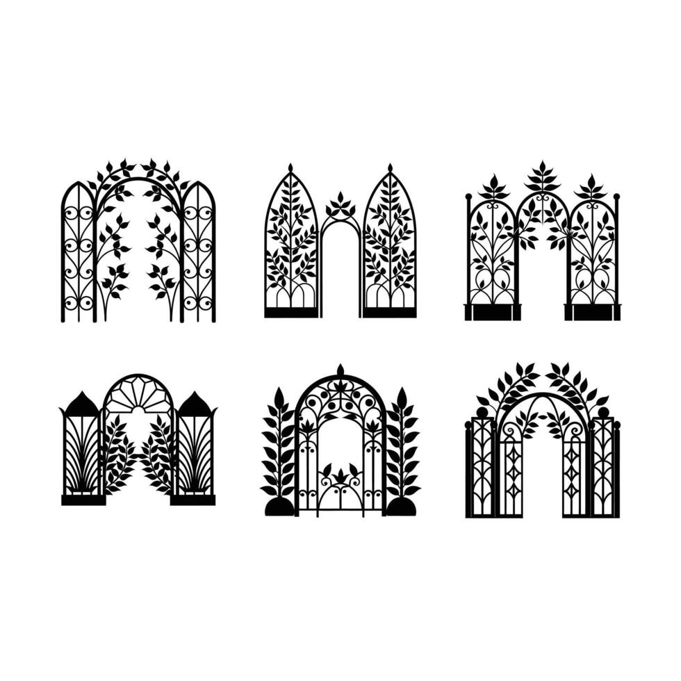 Graceful Garden Dividers Illustration vector
