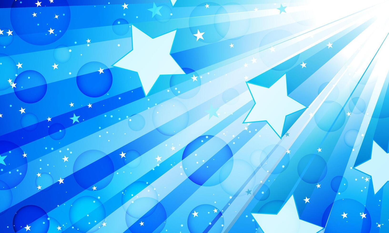 Light effect blue shine burst with sparkles illustration. soft blue shiny bright. magical shiny space. vector