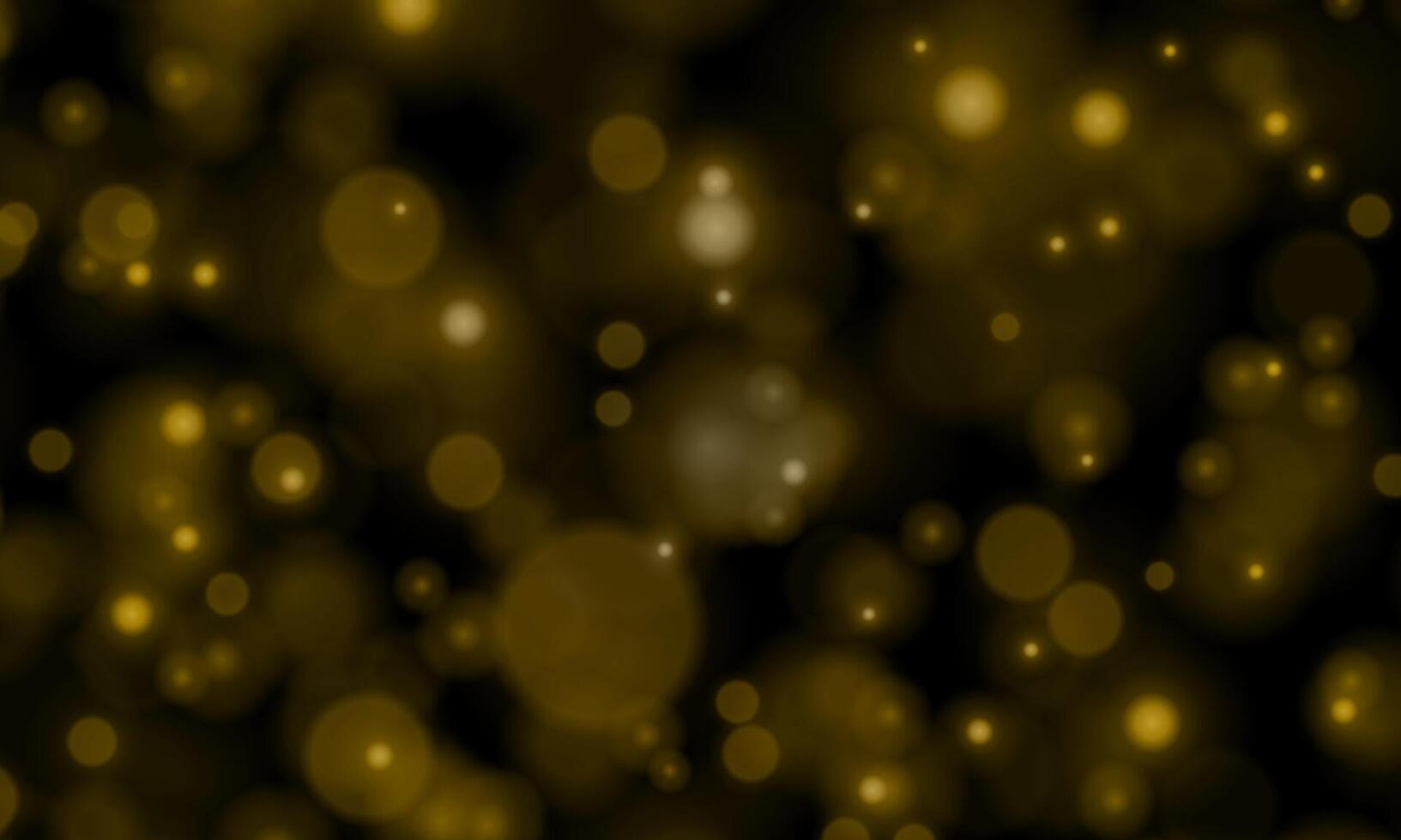 Glowing yellow bokeh circles. abstract shiny bokeh dark background. smooth color. vector