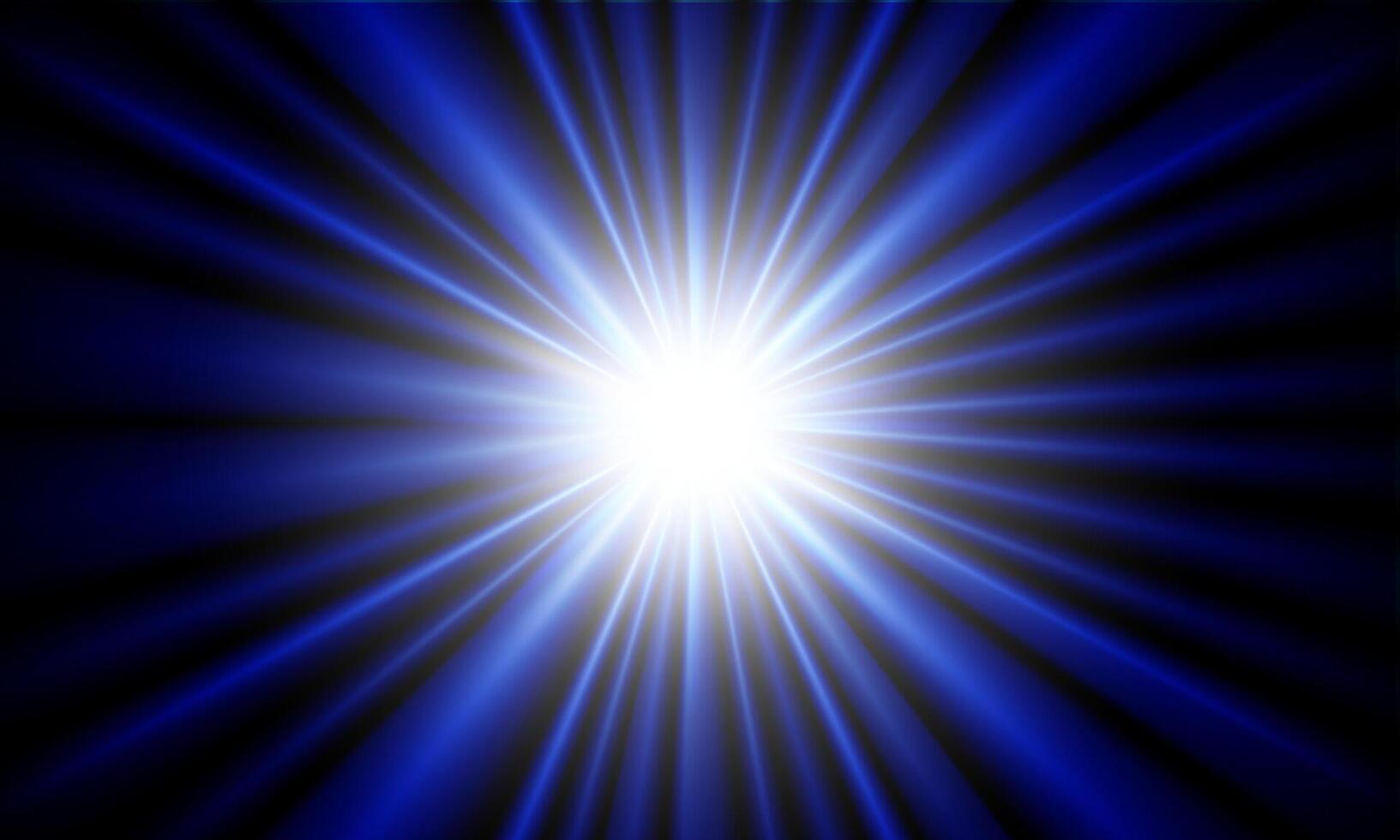light blue burst pattern bright background. Radial soft rays. smooth sunshine. vector
