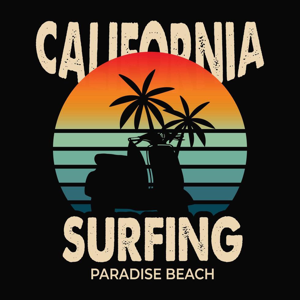 Summer Vibes T-Shirt Design vector