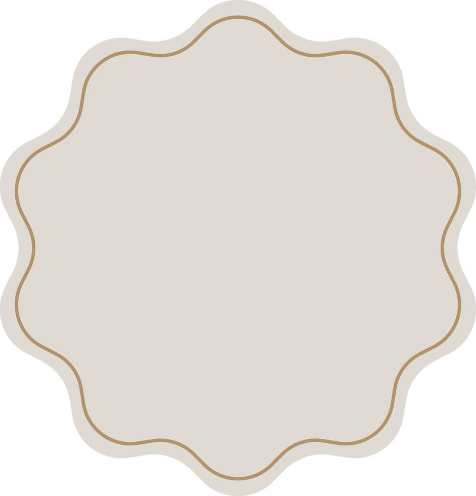 Blank Circle Label Sticker vector