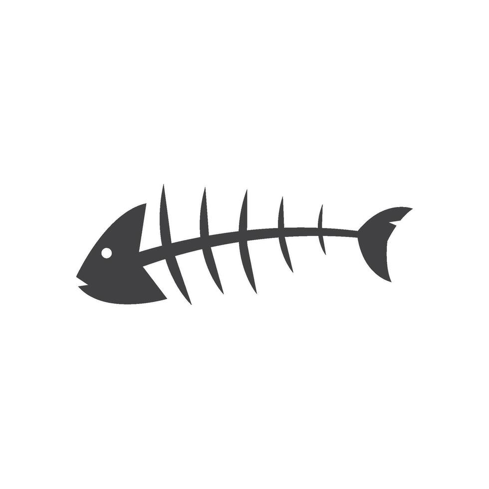 Bone fish icon design vector