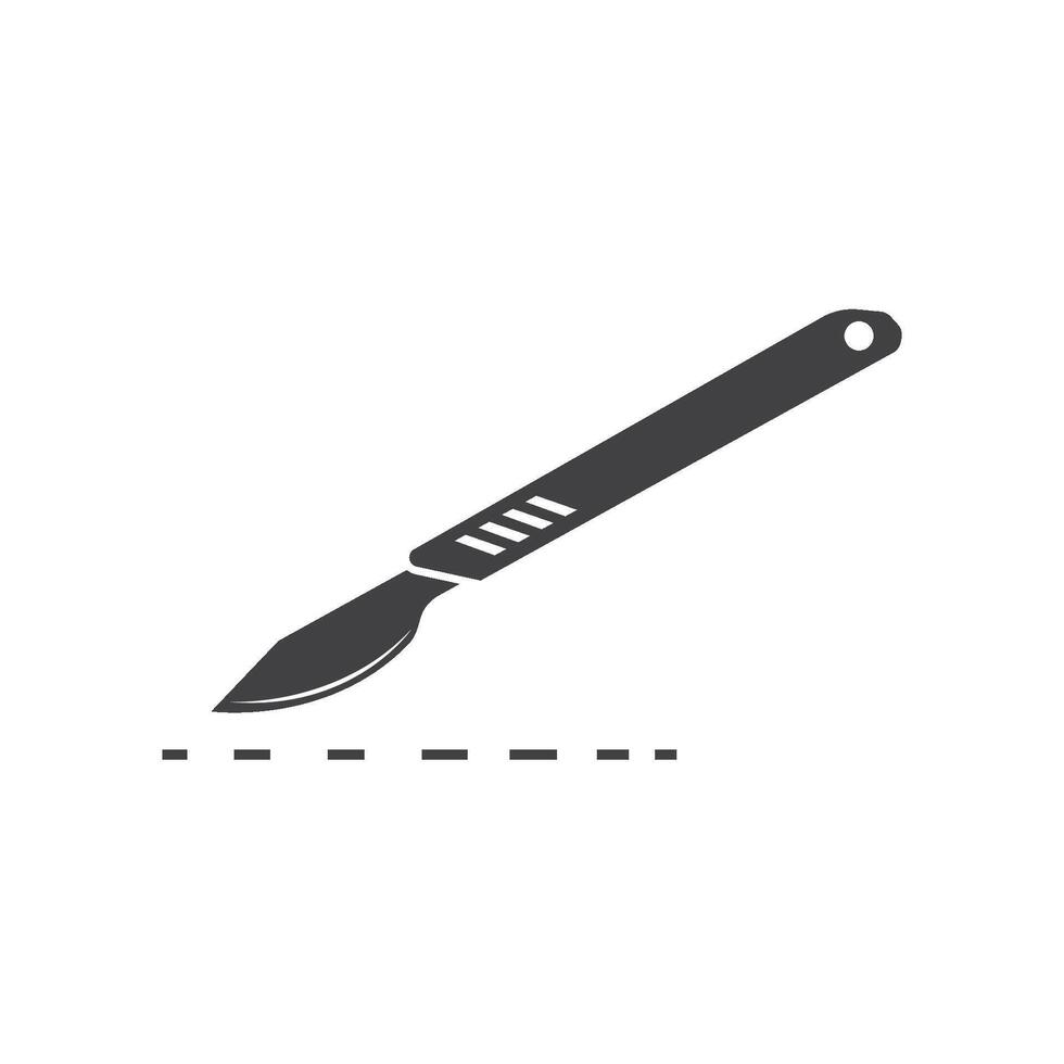 Scalpel line icon vector