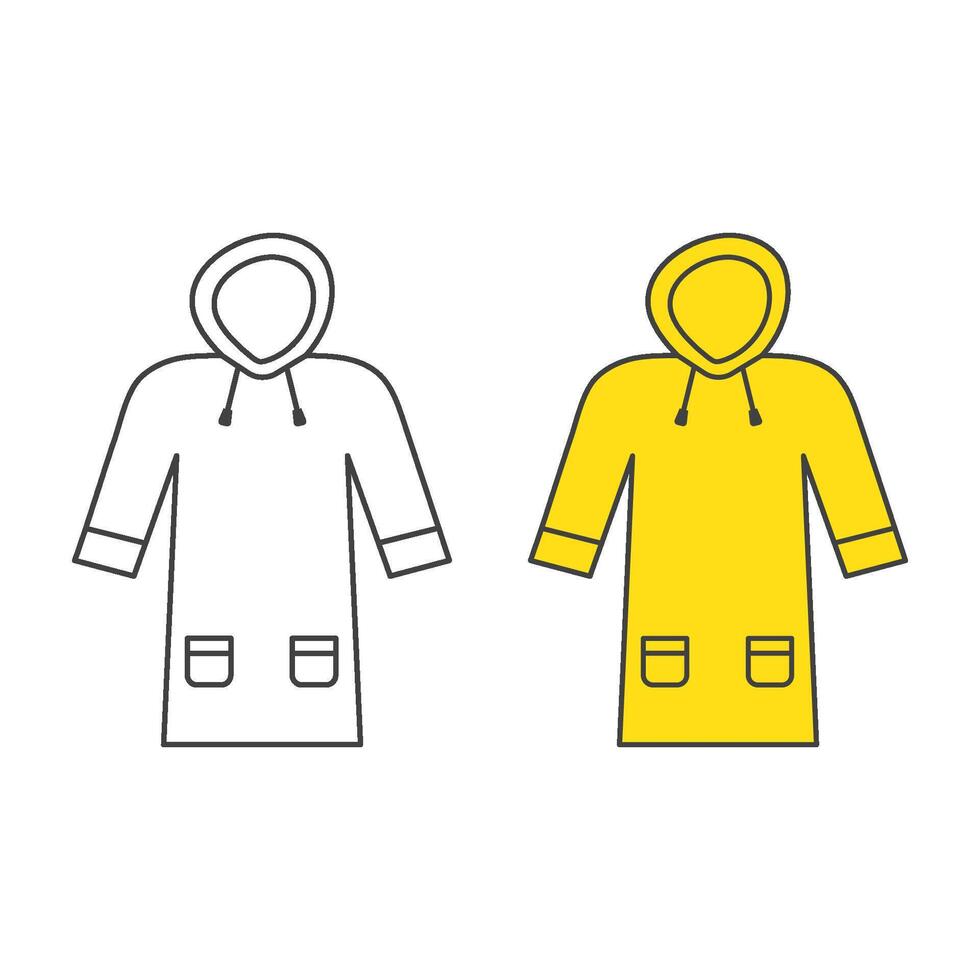 raincoat design illustration vector