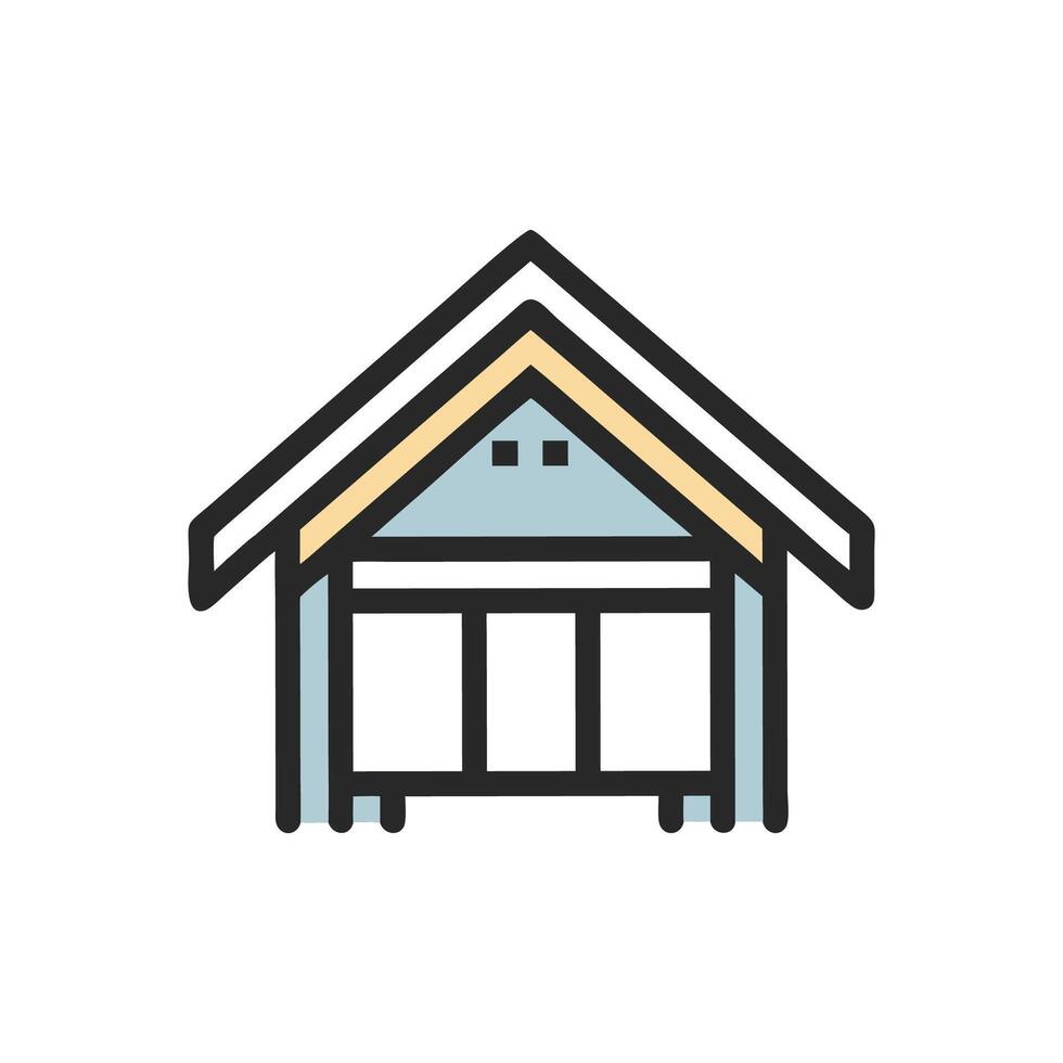 Stylish Attic Space Art vector
