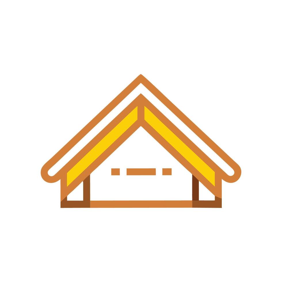 Unique Attic Architecture Design vector