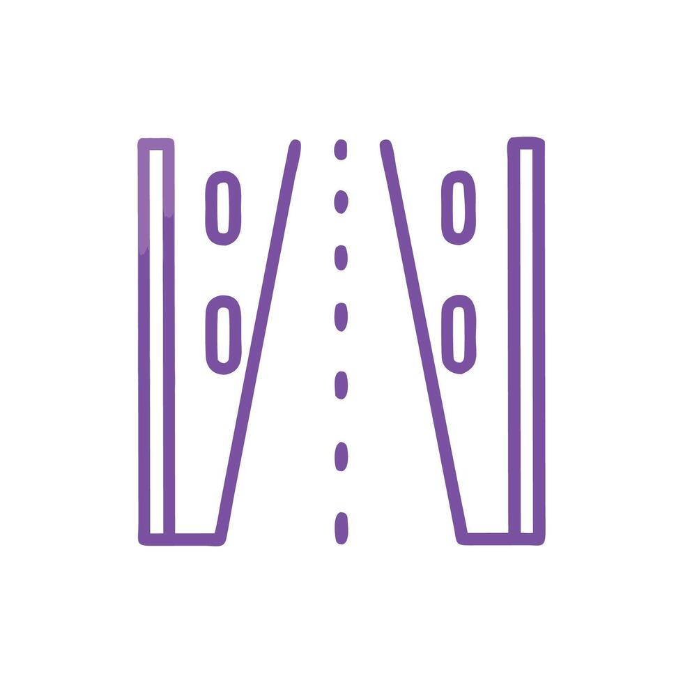 Stylish Avenue Symbol Illustration vector