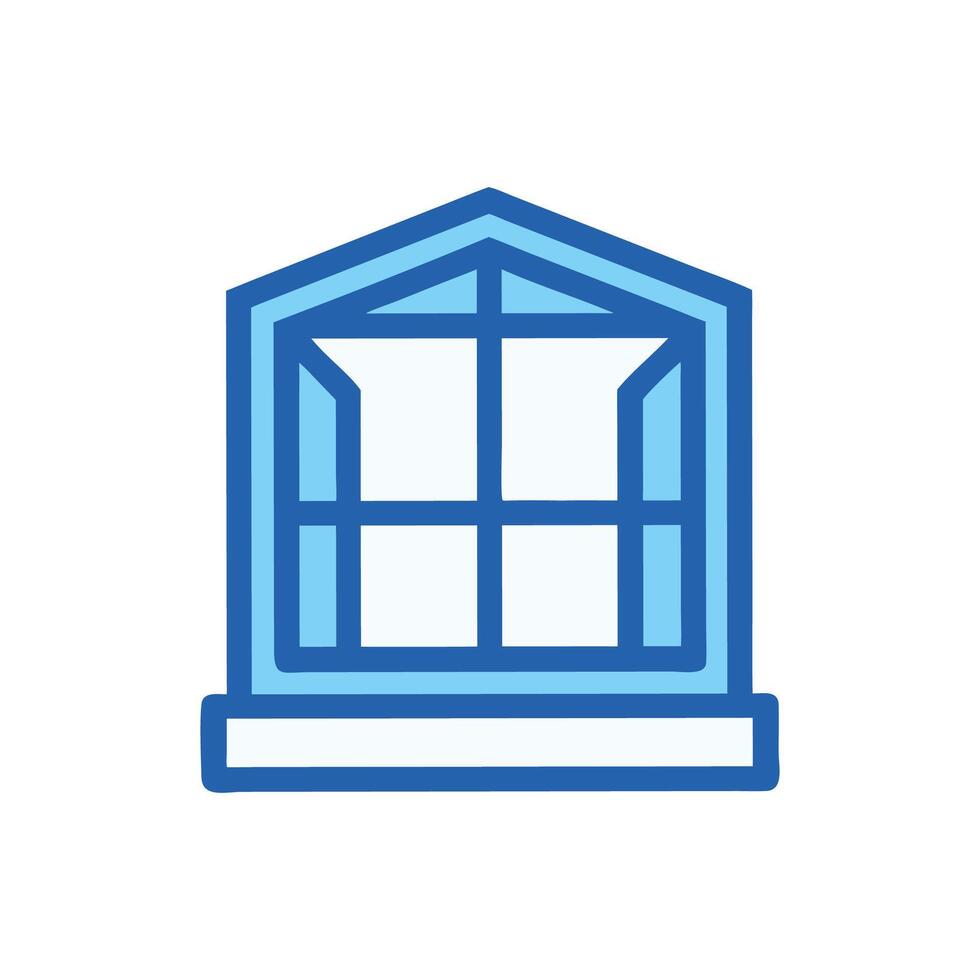 Unique Bay Window Architecture Design vector