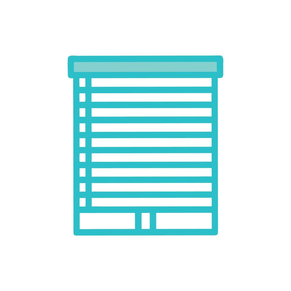 Elegant Window Blinds Illustration vector