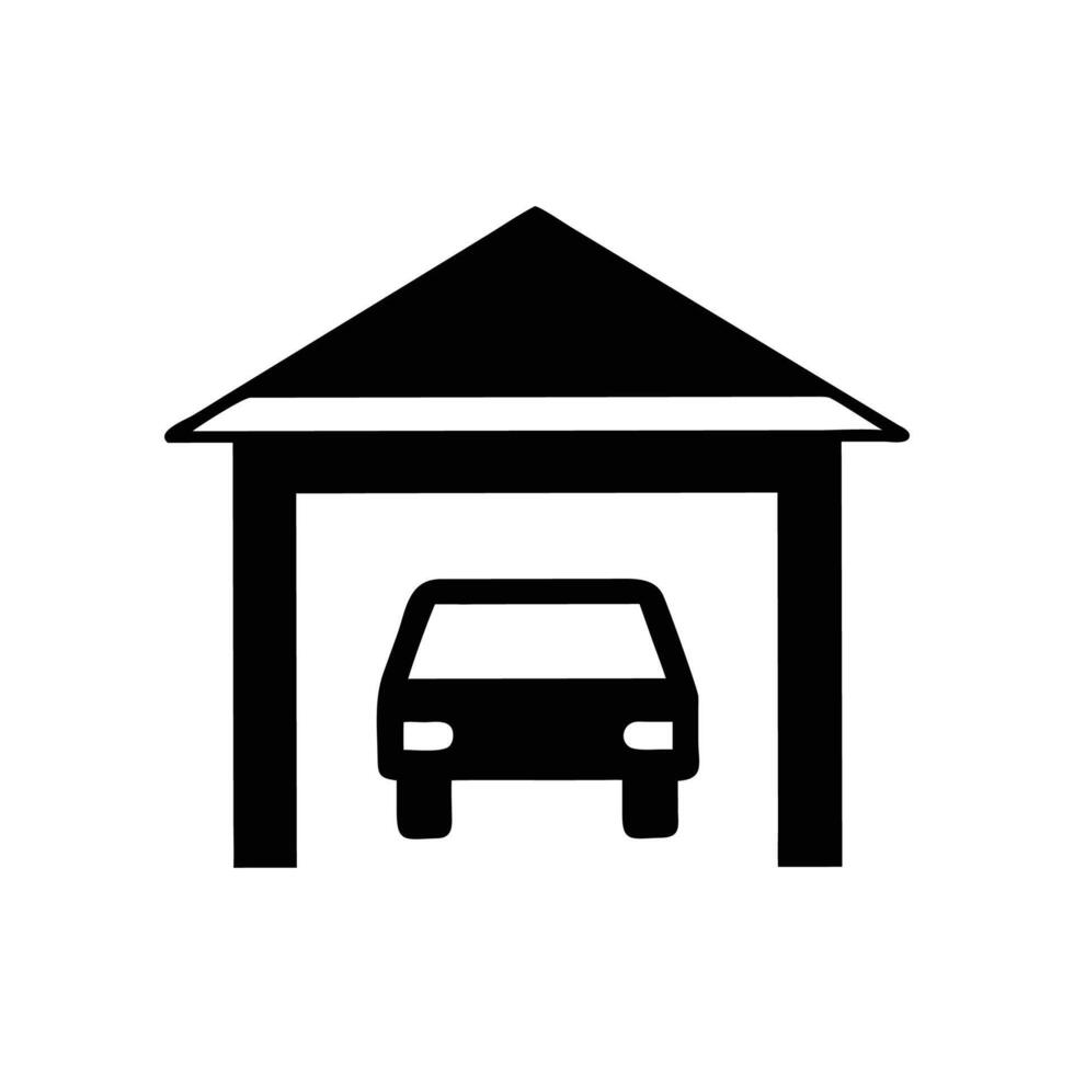 Unique Carport Design Illustration vector