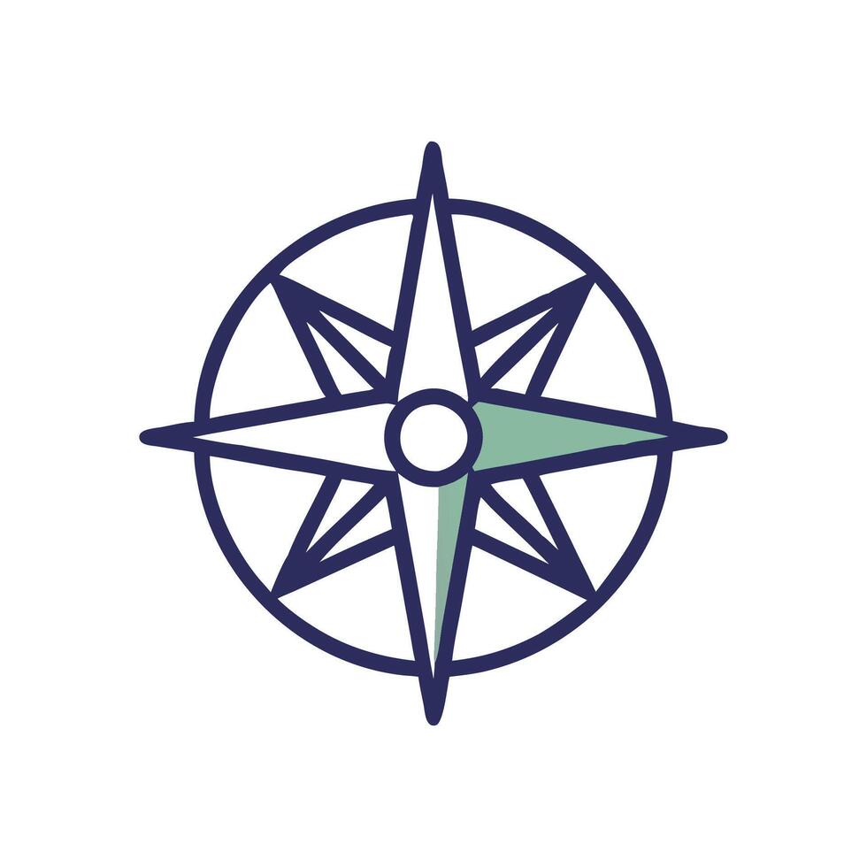 Charming Compass Rose Design vector