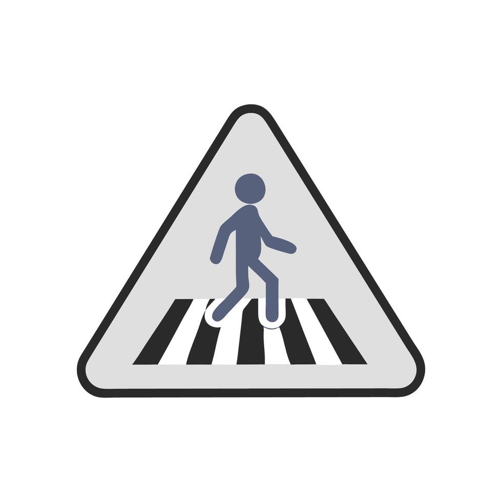 Dynamic Crosswalk Design Icon vector