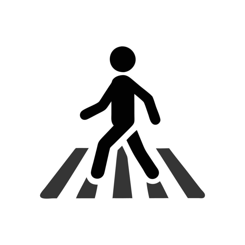 Elegant Crosswalk Illustration vector