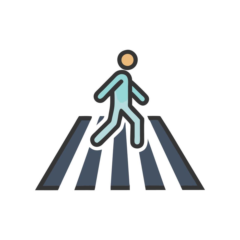 Stylish Crosswalk Design vector