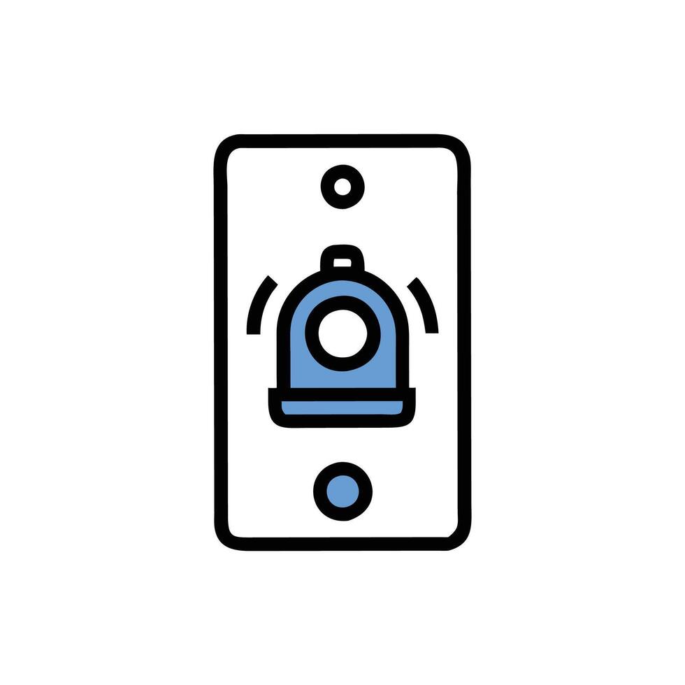 Stylish Doorbell Design vector