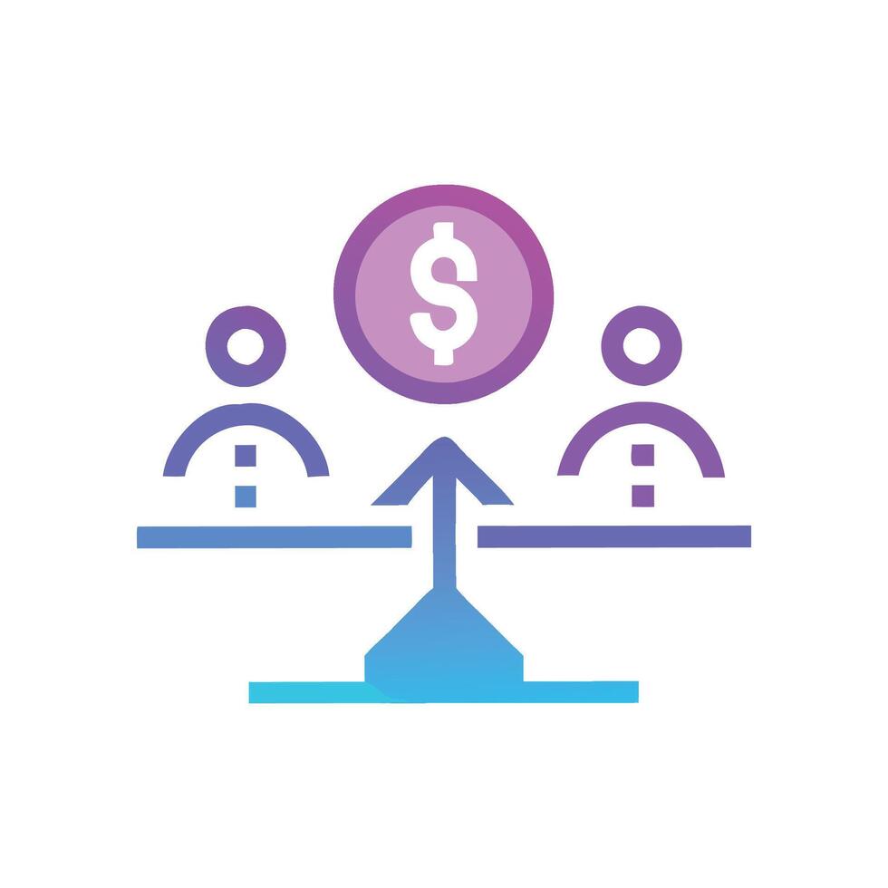 Equity Icon for Financial Services and Investing vector