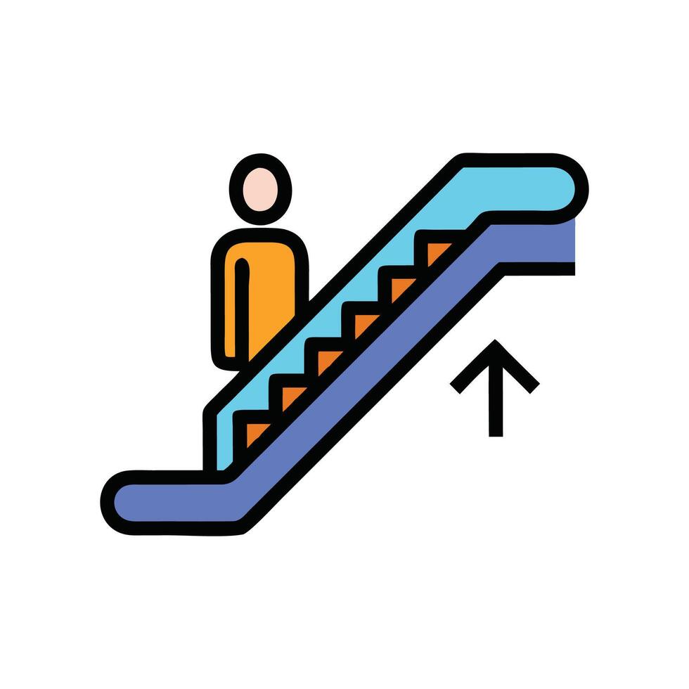 General Escalator Design for Various Uses vector