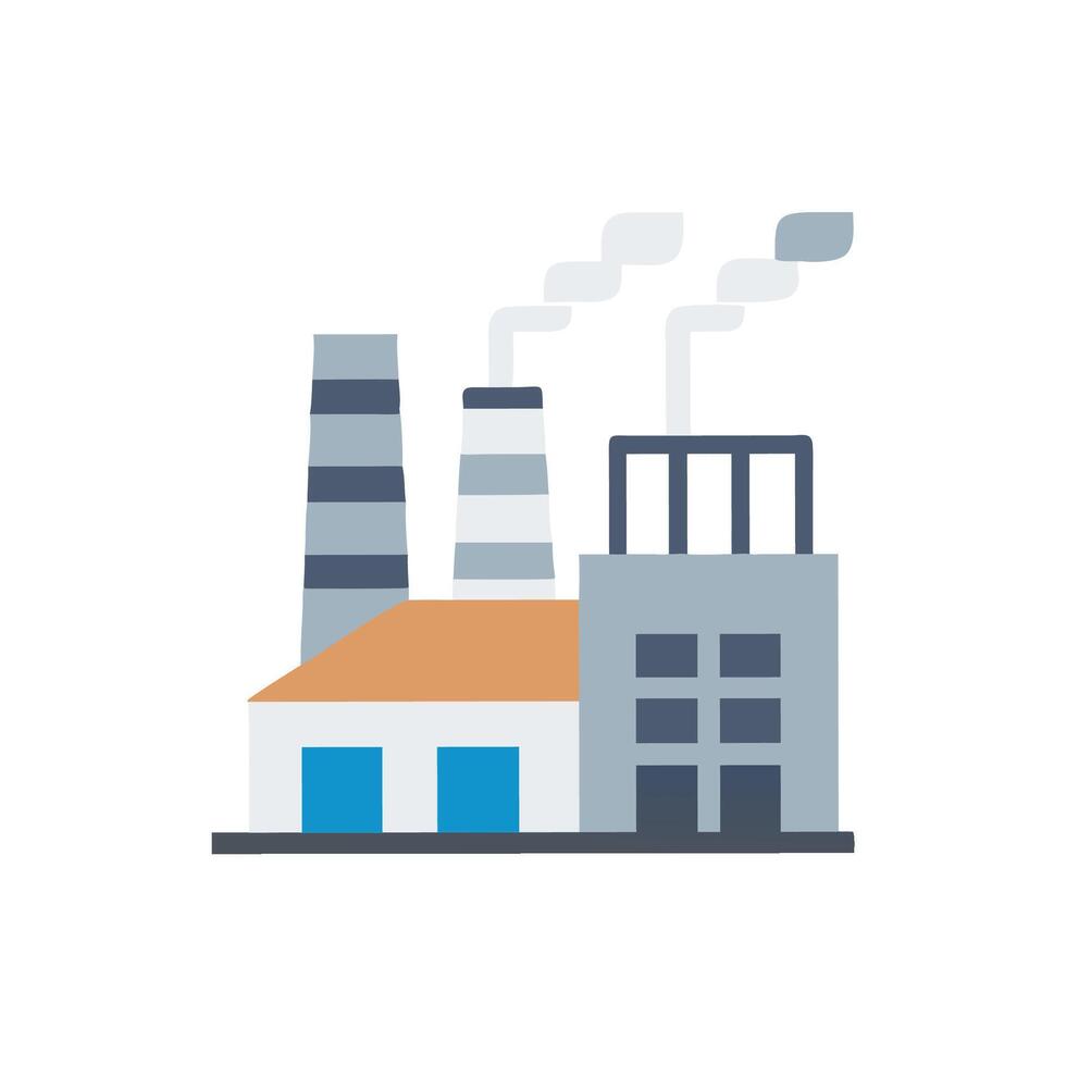 Elegant Factory Design for Modern Production vector