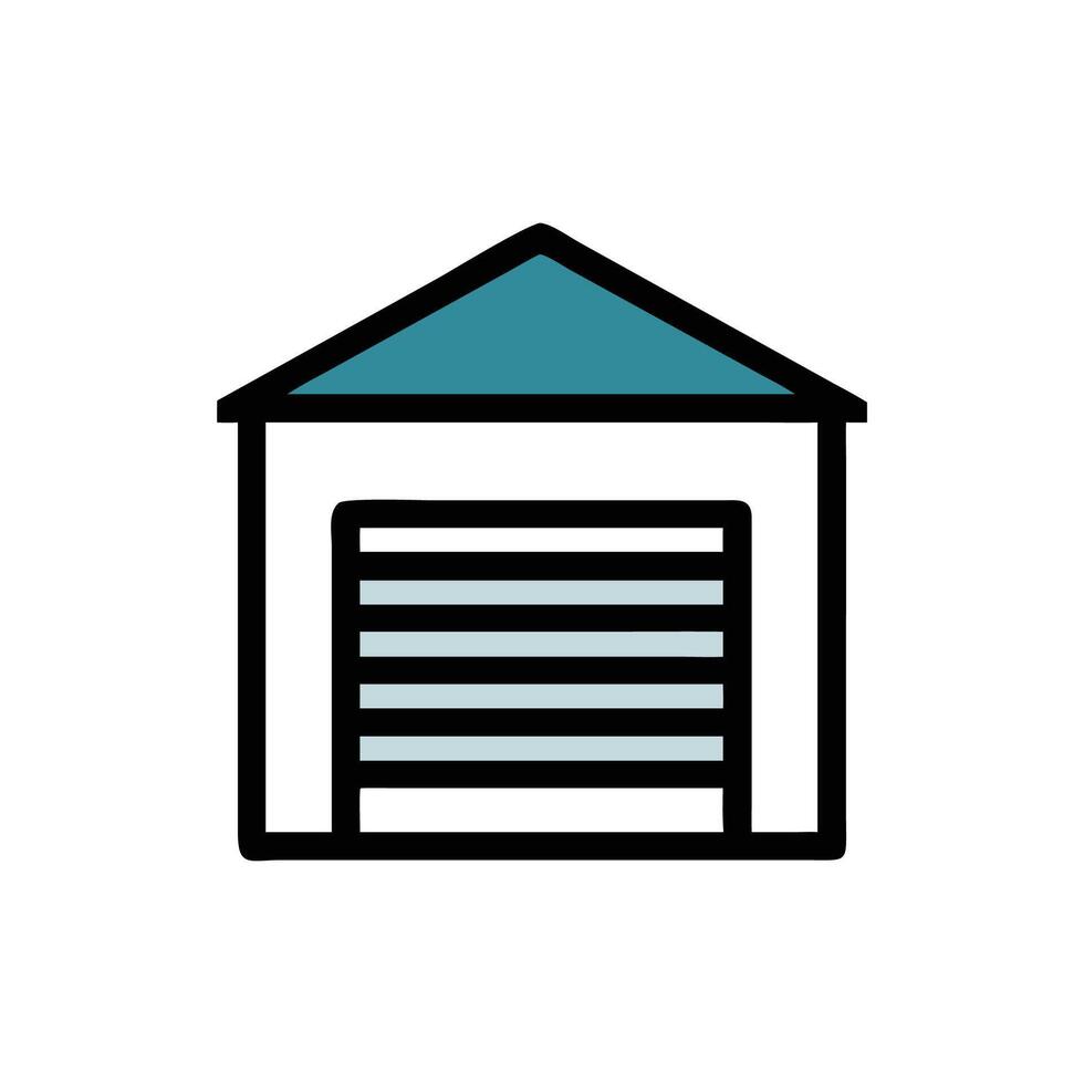 Modern Garage Design for Efficient Storage vector