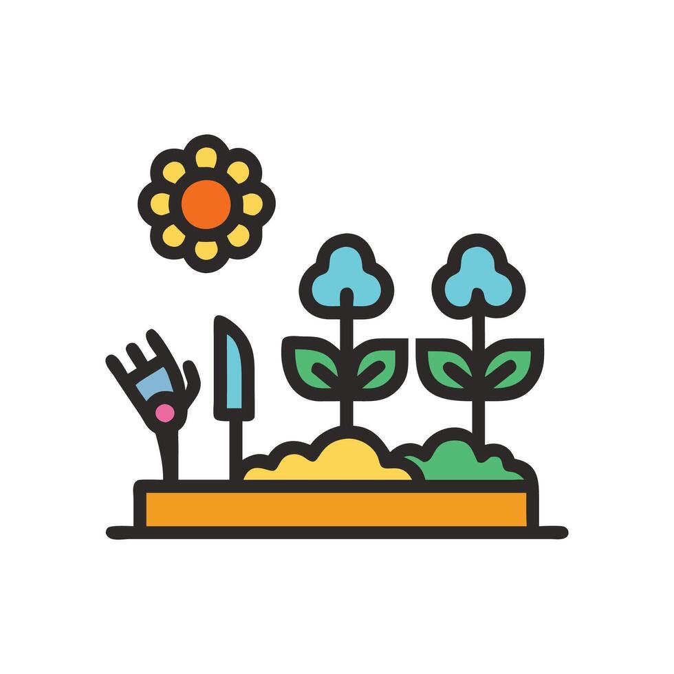 Vibrant Garden Design for Outdoor Spaces vector