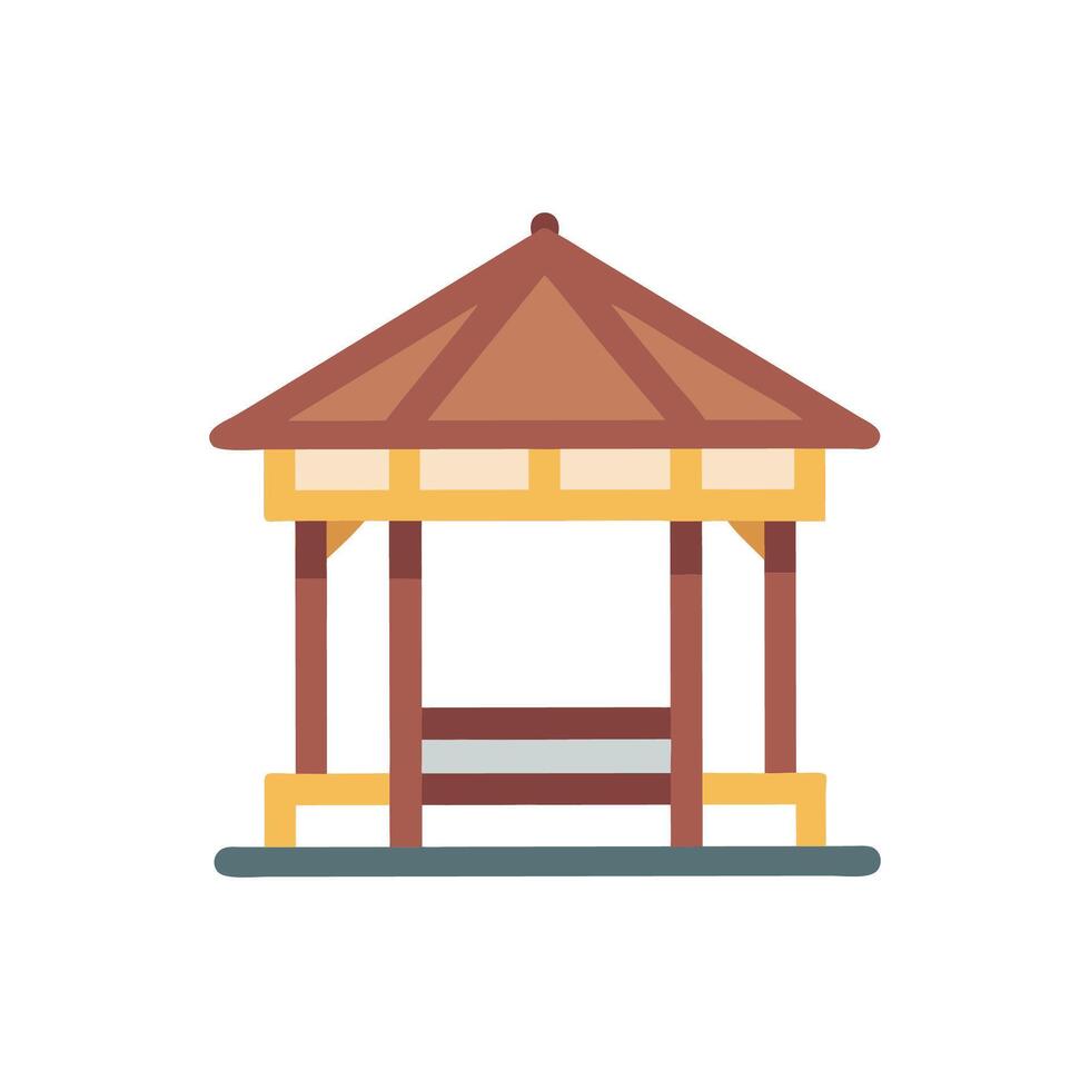 Elegant Gazebo Design for Garden Retreats vector