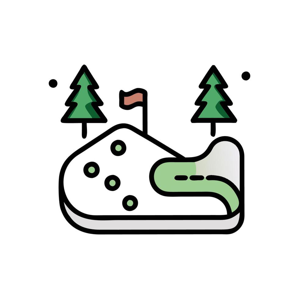 Scenic Golf Course Design for Sports Enthusiasts vector