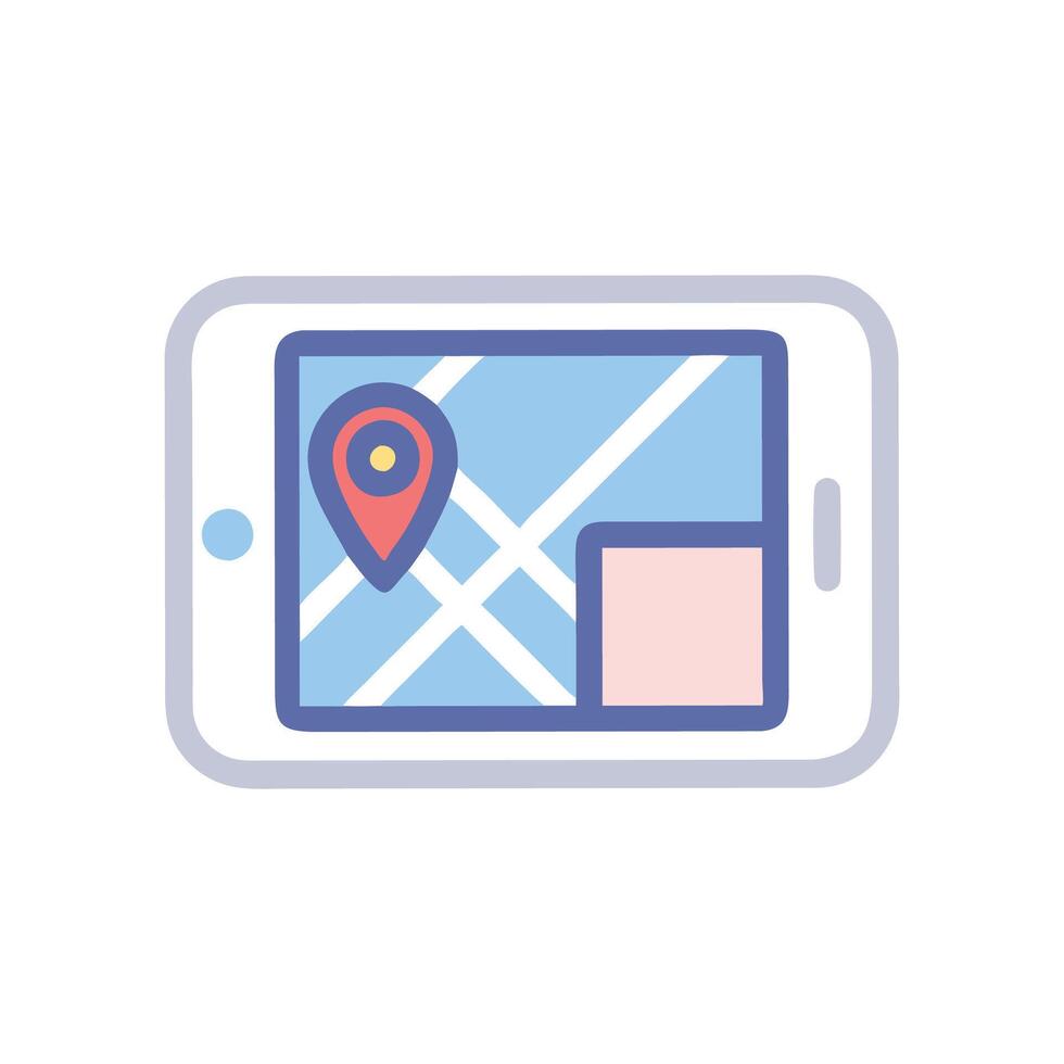 General GPS Icon for Navigation Systems vector