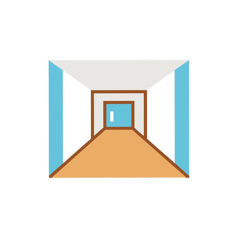 Modern Hallway Design for Efficient Spaces vector