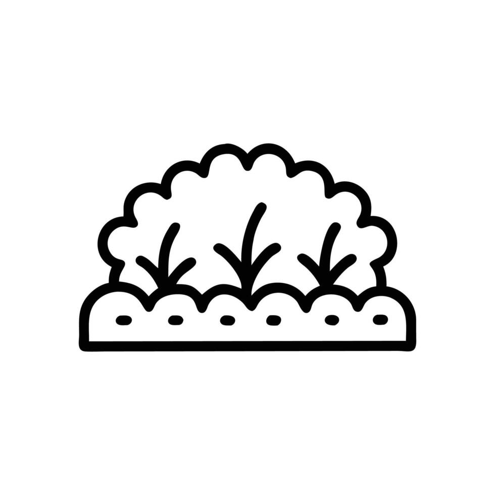 Versatile Hedge Icon for Landscaping Designs vector