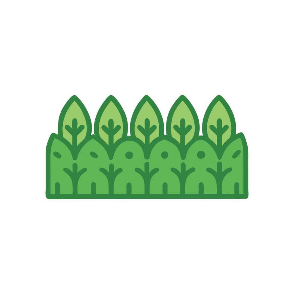 Charming Hedge Design for Outdoor Spaces vector