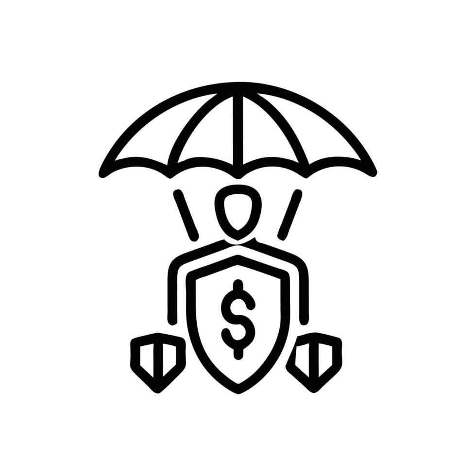 Illustration of Insurance Icon vector