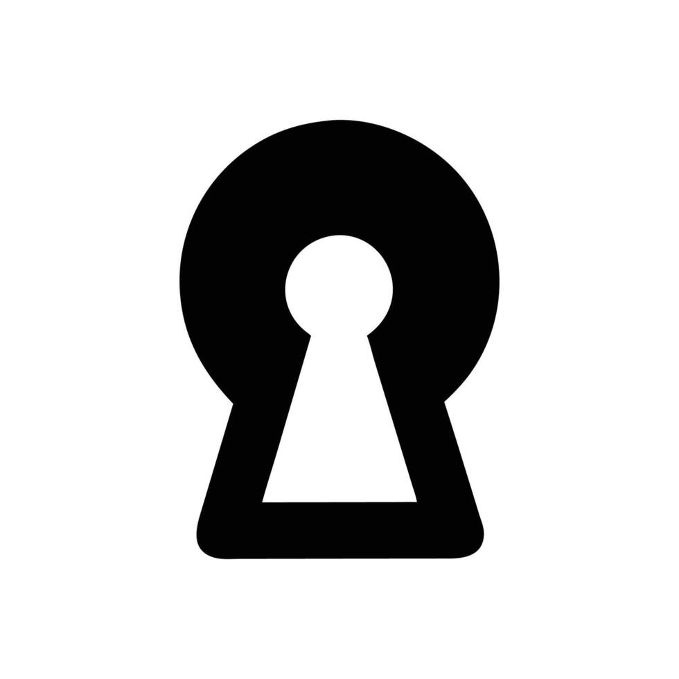 Creative Keyhole Illustration vector