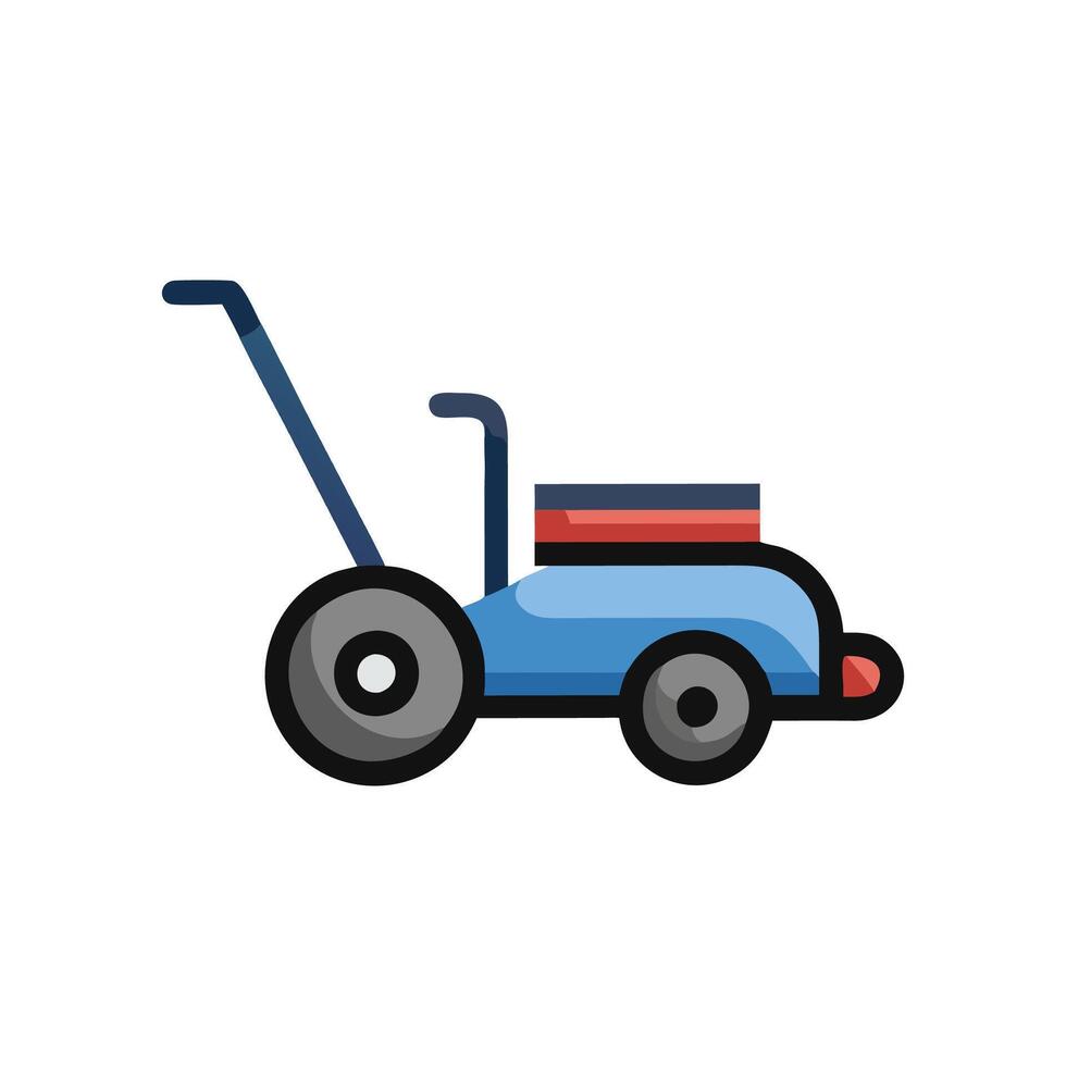Stylish Lawn Mower Design for Landscaping vector