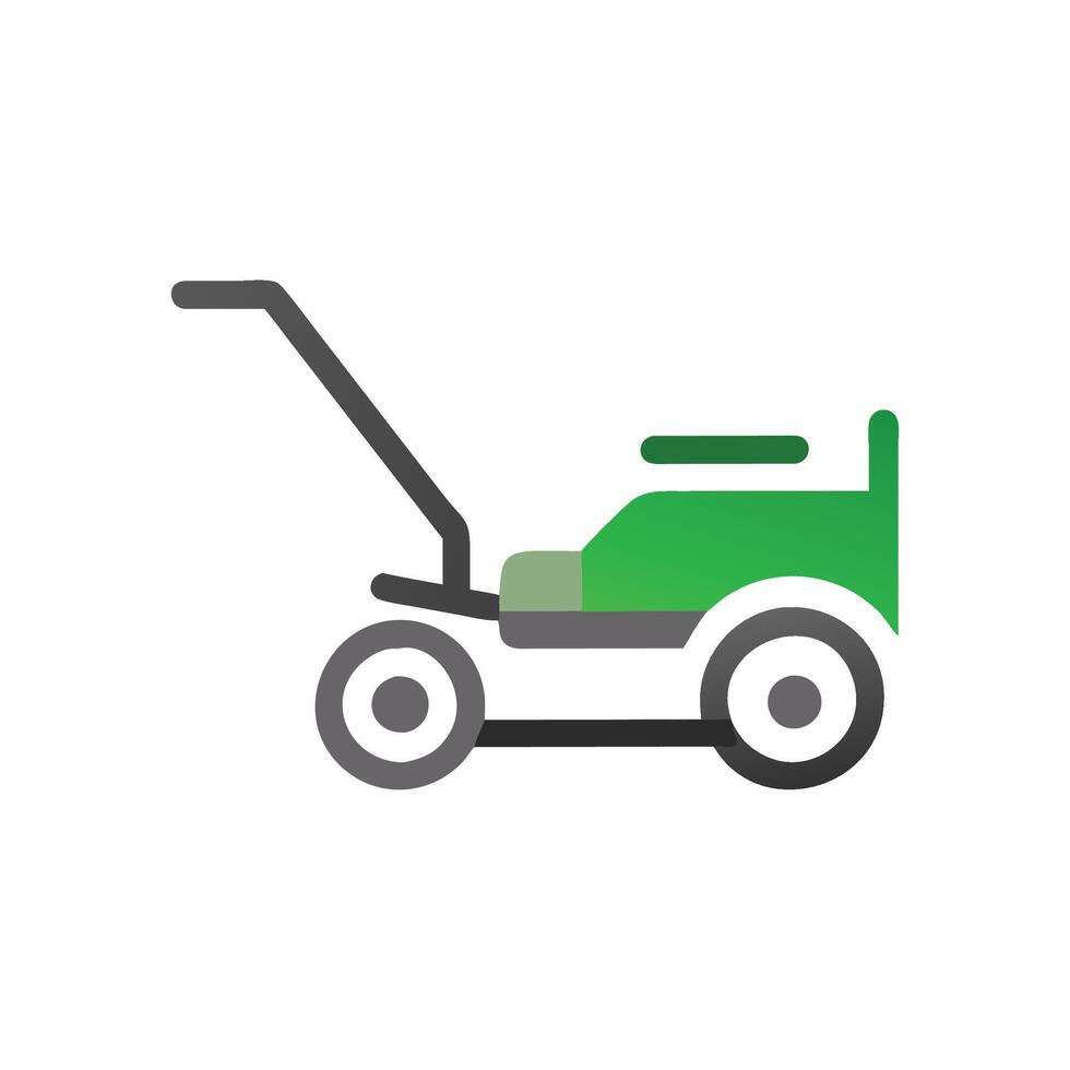 Elegant Lawn Mower Icon for Branding vector