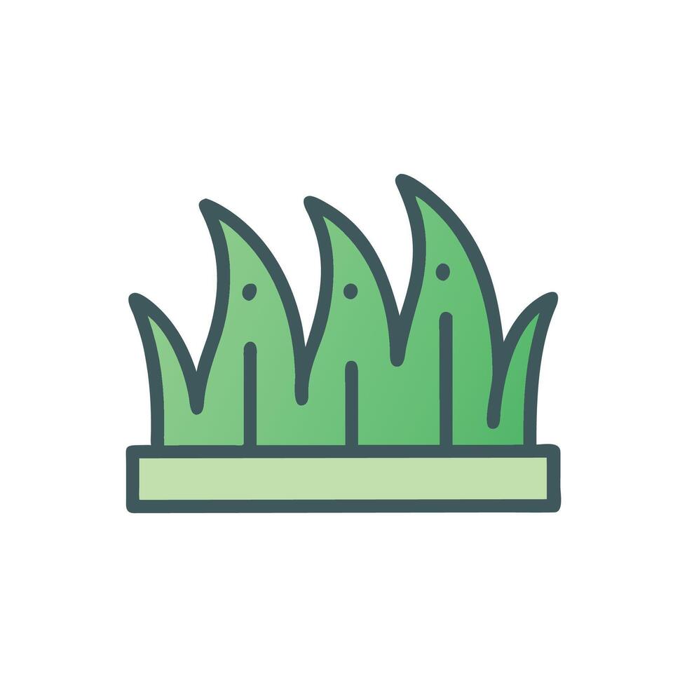 Lawn Icon for Landscaping Projects vector