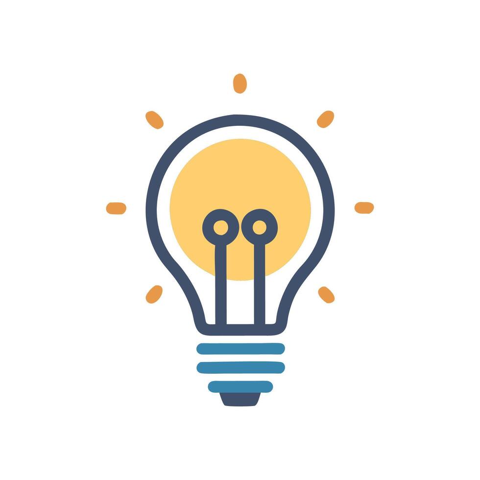 Elegant Lightbulb Design for Home Use vector