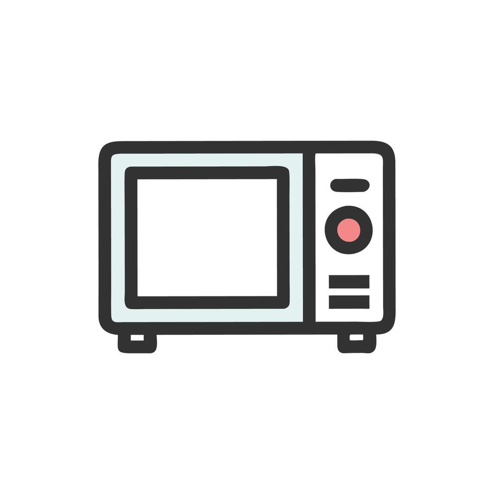 Elegant Microwave Icon for Branding vector