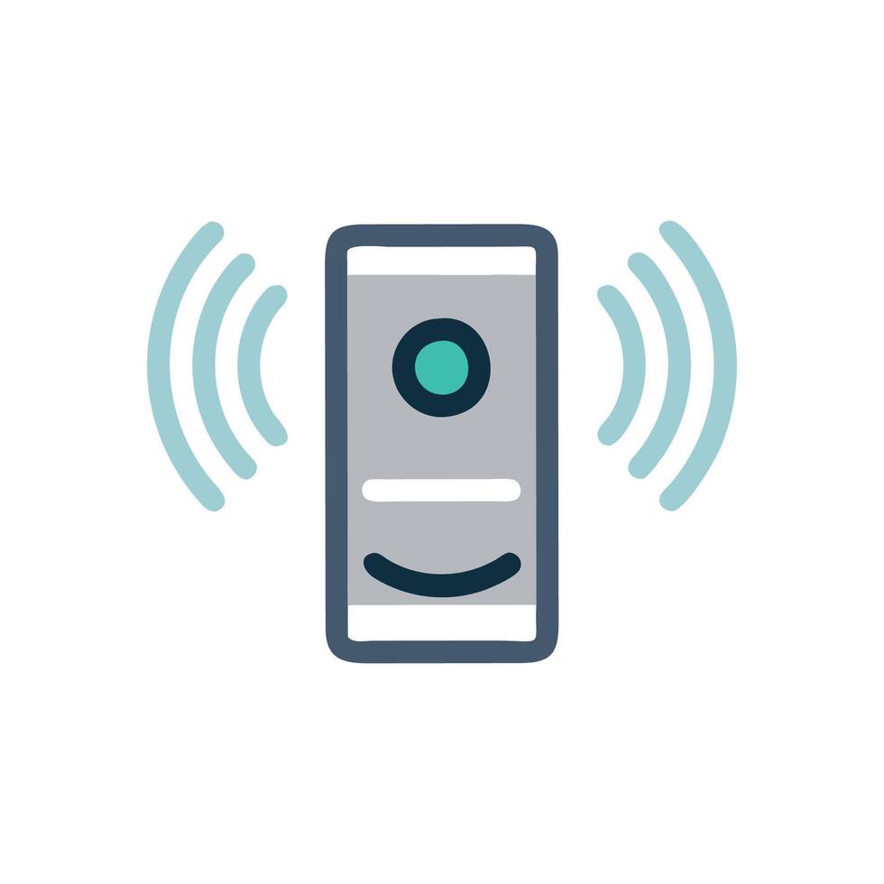 Motion Sensor Icon for Security Systems vector
