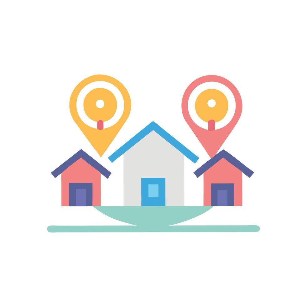 Neighborhood Icon for Community Projects vector