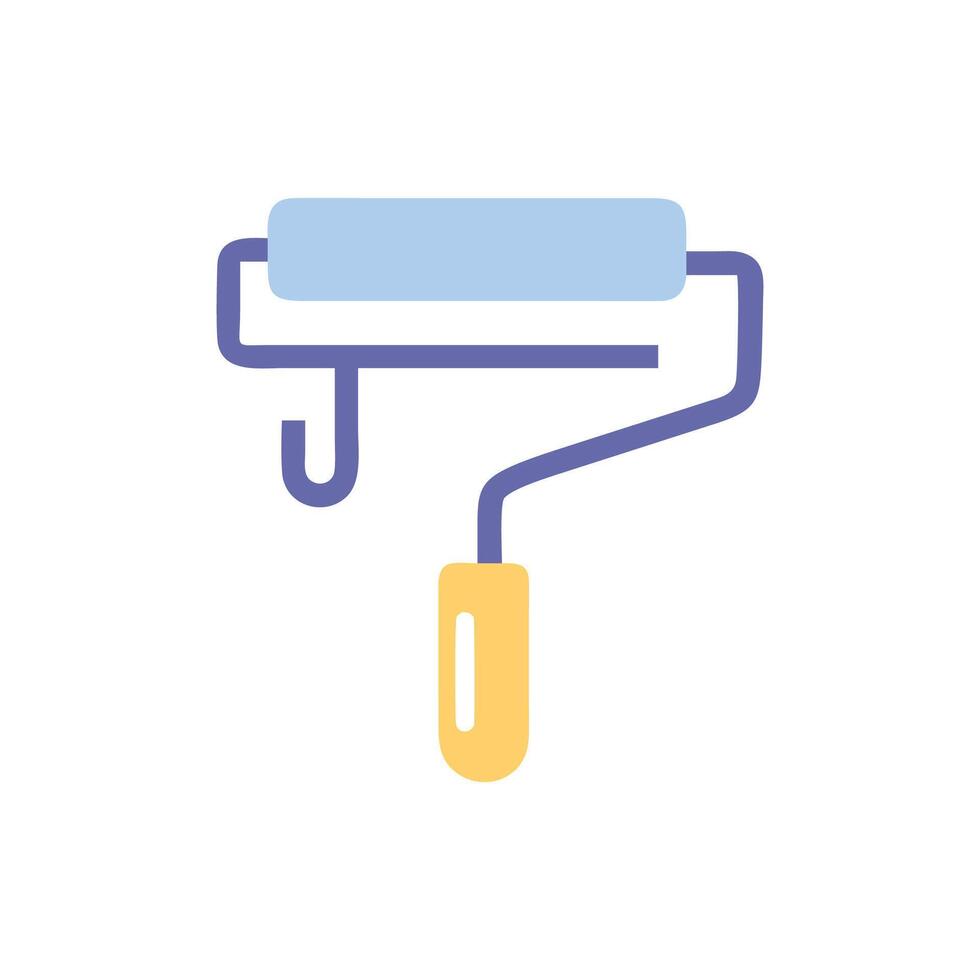 Elegant Paint Roller Icon for Branding vector