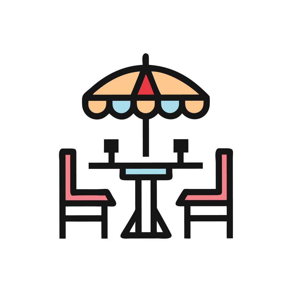 Elegant Patio Icon for Branding vector