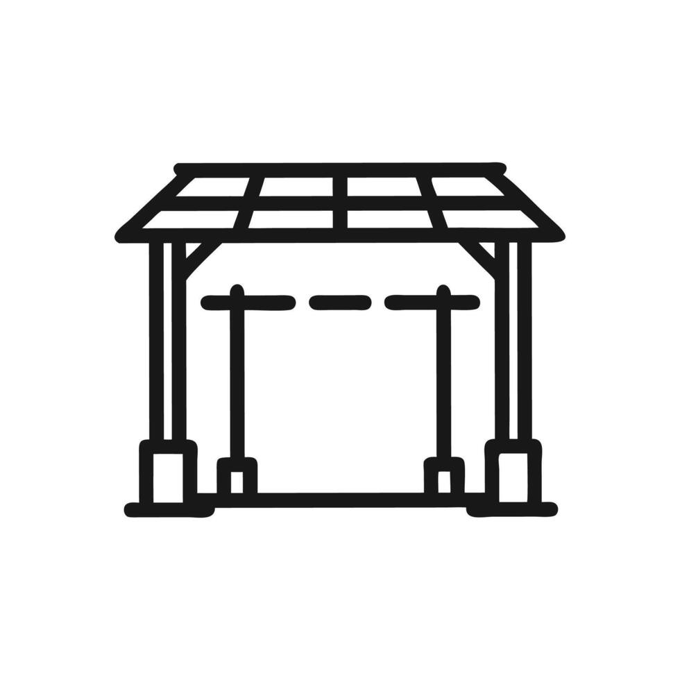 Elegant Pergola Design for Outdoor Spaces vector